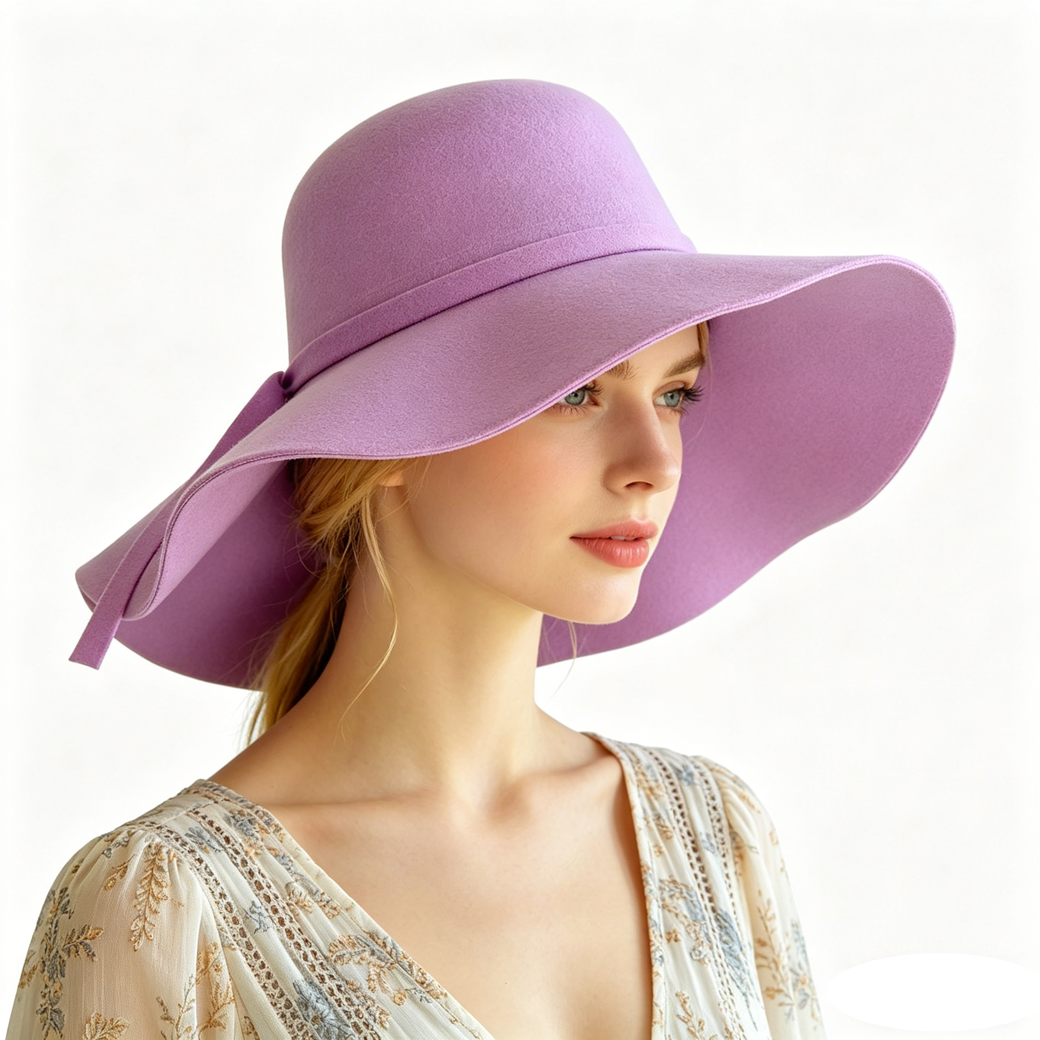 Women Fedora Hat Vintage Lady  – обзор и цена Hat Floppy Wide