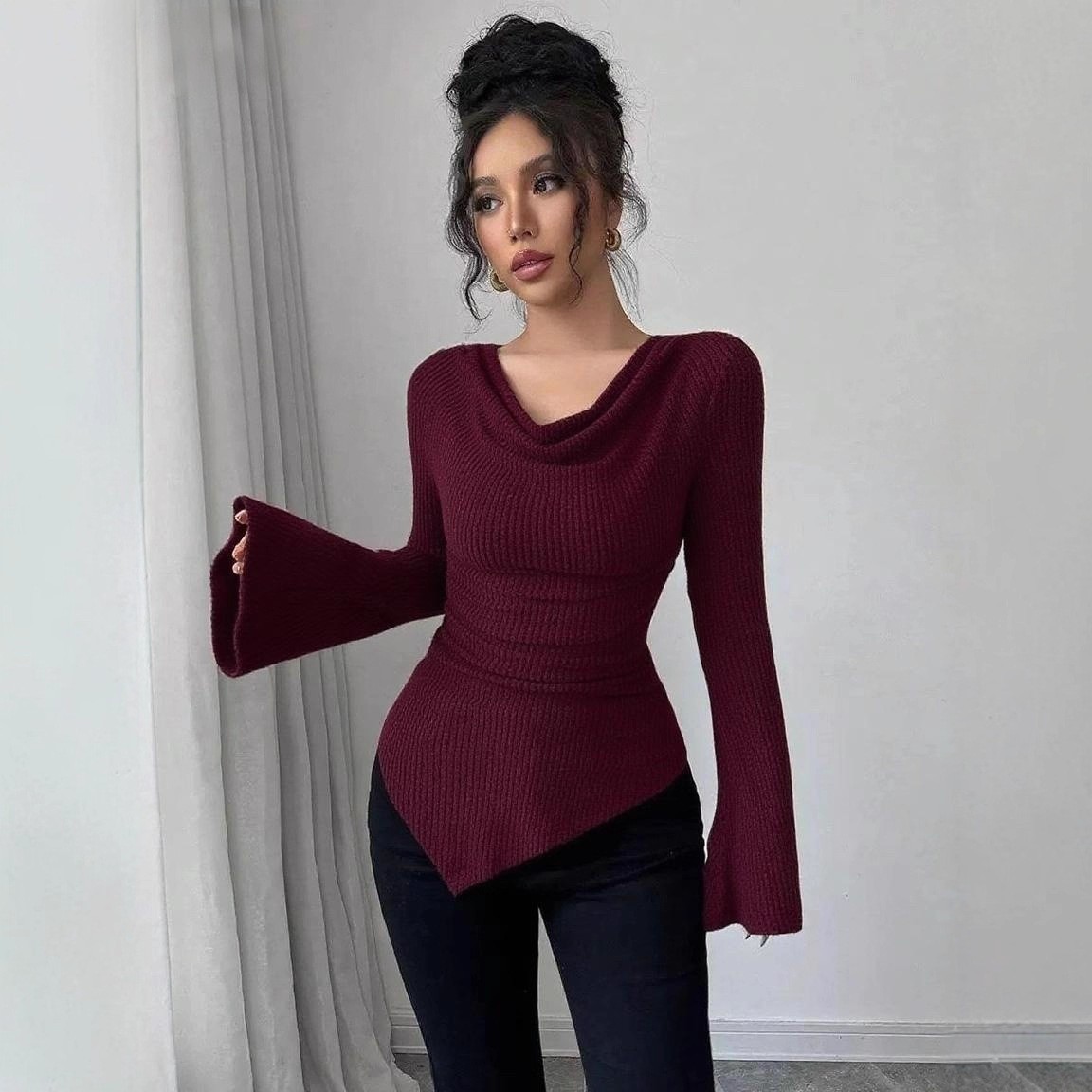 Women's Blouse Longsleeve Soli – обзор и цена Blouse Off Shoulder