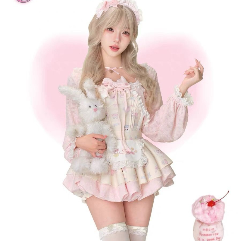 Japanese Sweet Lolita Style 3  – обзор и цена Crop Top Crochet