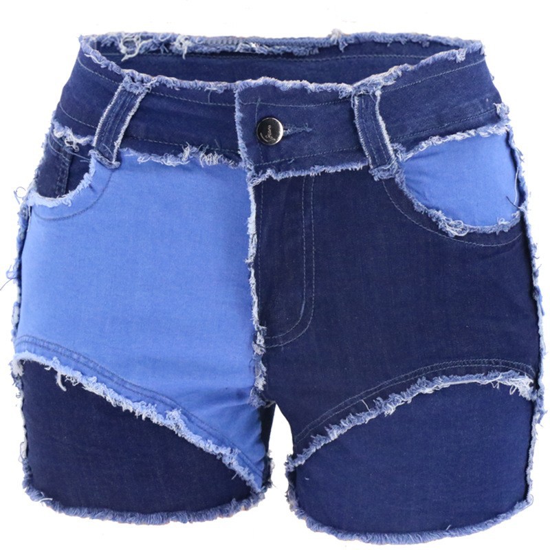 Fashion Mid-Waist Slim Fit Tor – обзор и цена Shorts Denim Frayed