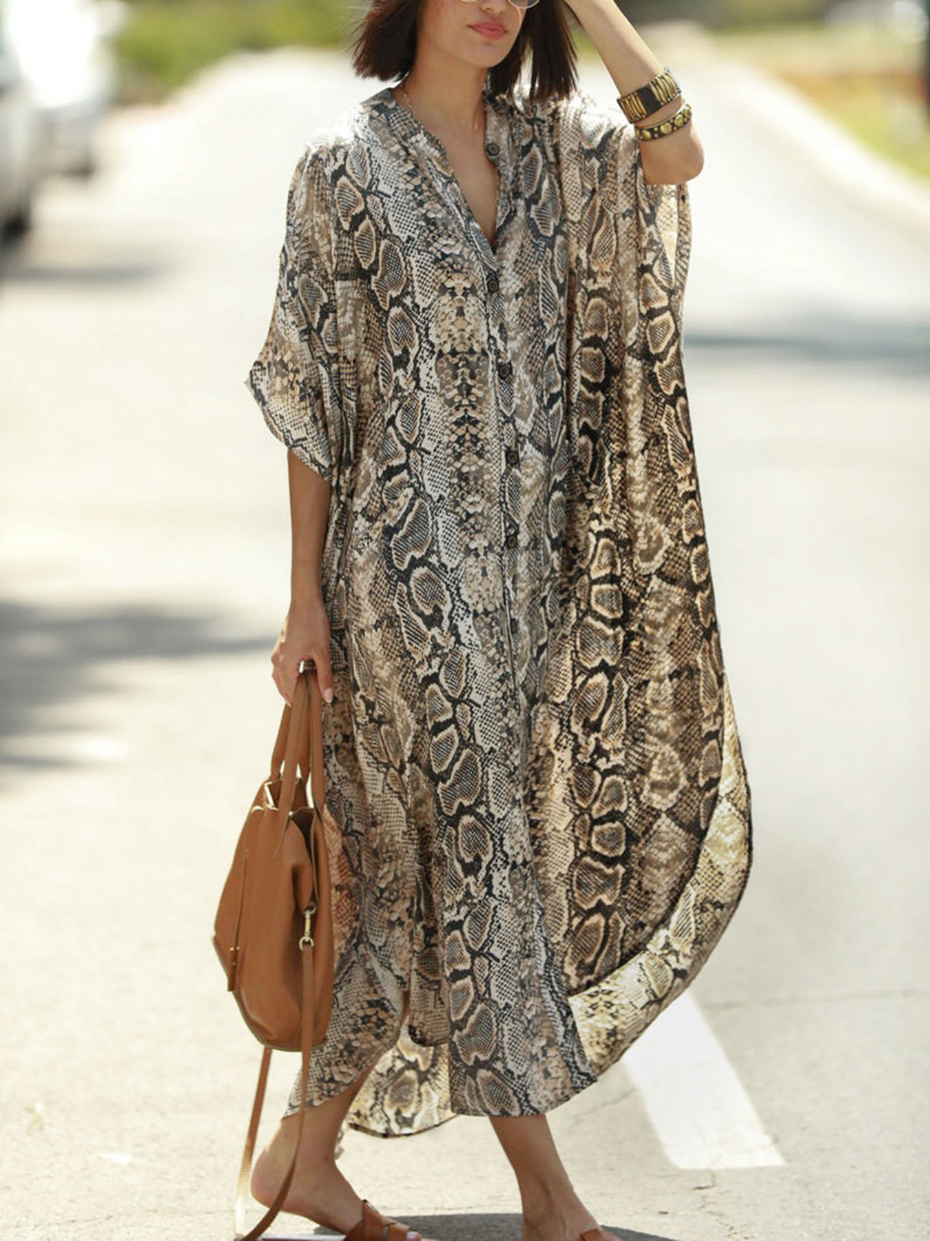 Bohemian Print Beach Cover-Up  – обзор и цена Cover Up Kaftan