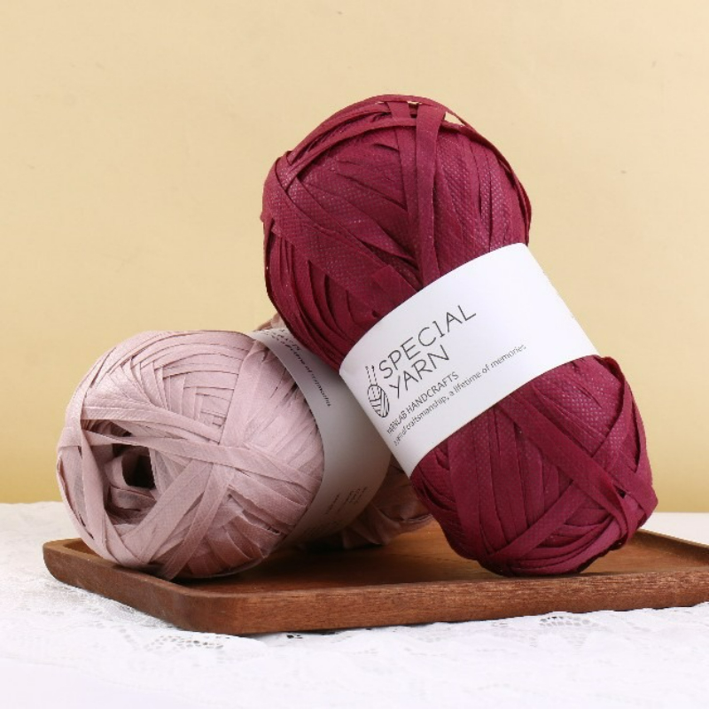 100g/pcs Raffia Flat Yarn for  – обзор и цена Crochet Bag Raffia