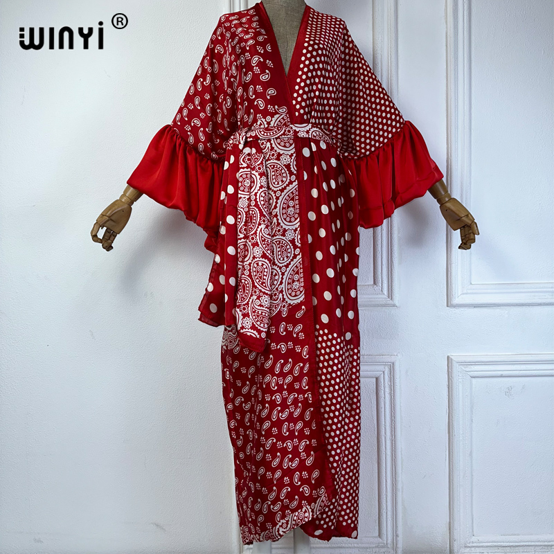 WINYI Summer Kimono party dres – обзор и цена Cover Up Kaftan