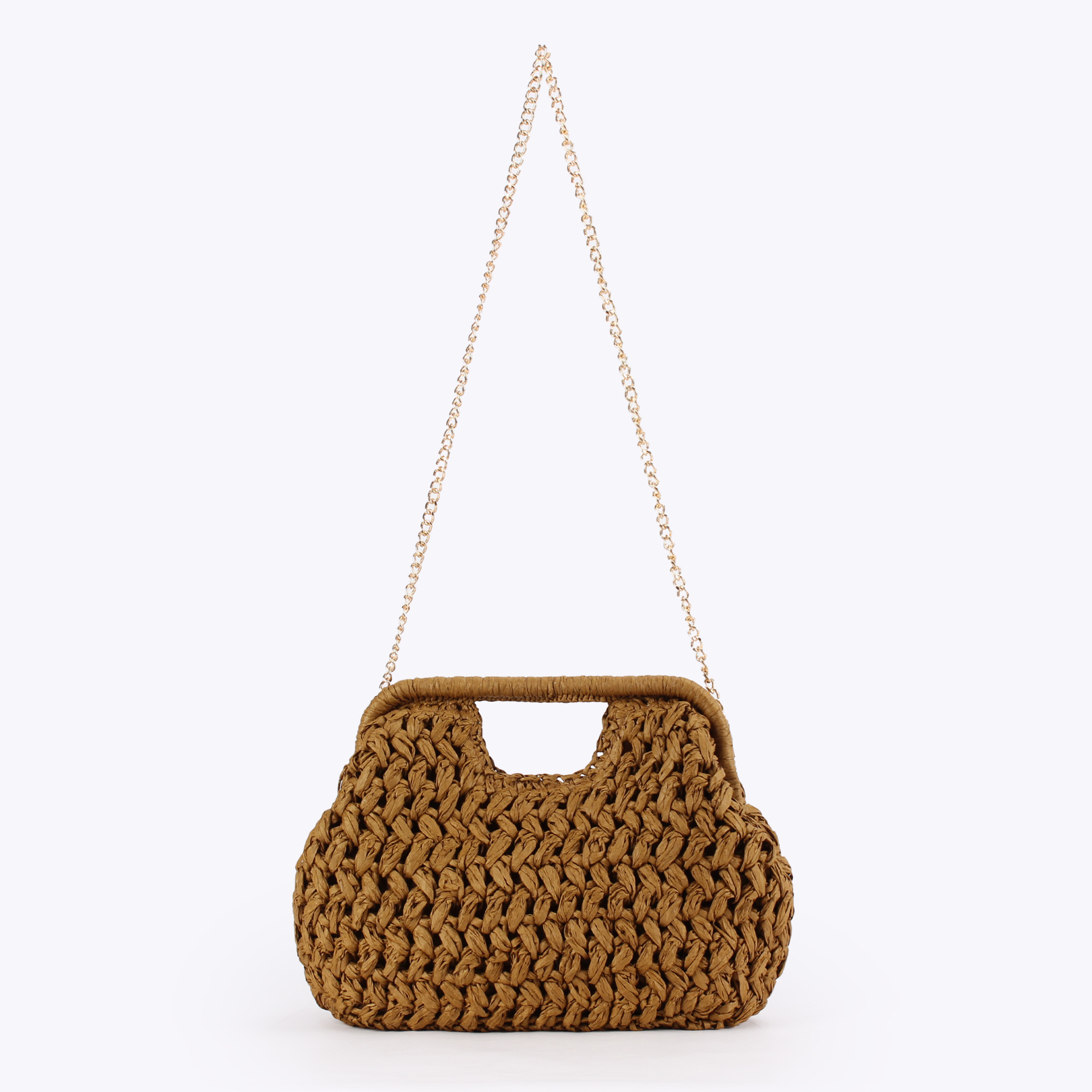 Elegant Ladies Chain Hand Knit – обзор и цена Crochet Bag Raffia