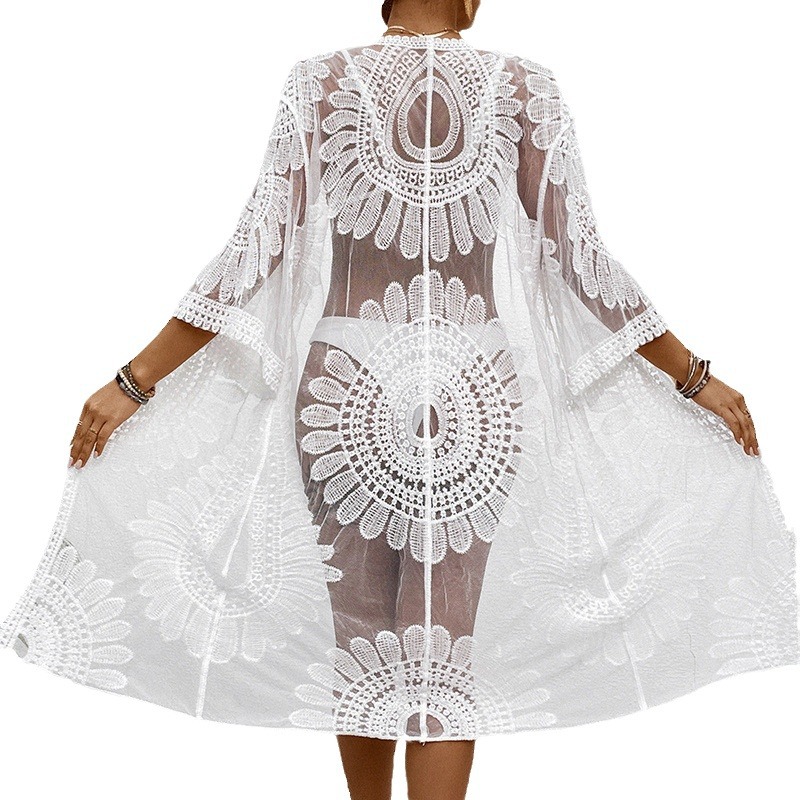 Lace Embroidered Lightweight K – обзор и цена Kimono Sheer Floral