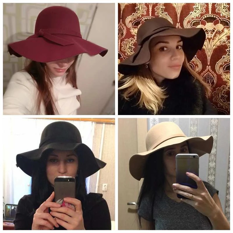 White Dome-shaped Ladies' Hat  – обзор и цена Hat Floppy Wide