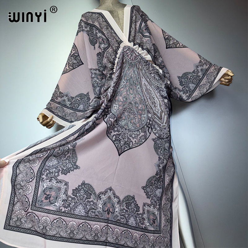 WINYI V-neck Sexy Dress Arabic – обзор и цена Cover Up Kaftan