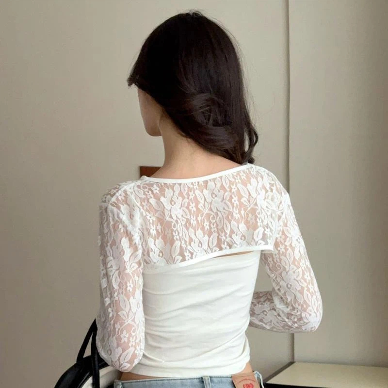 Sexy Hollow Out See Through La – обзор и цена Crop Top Crochet