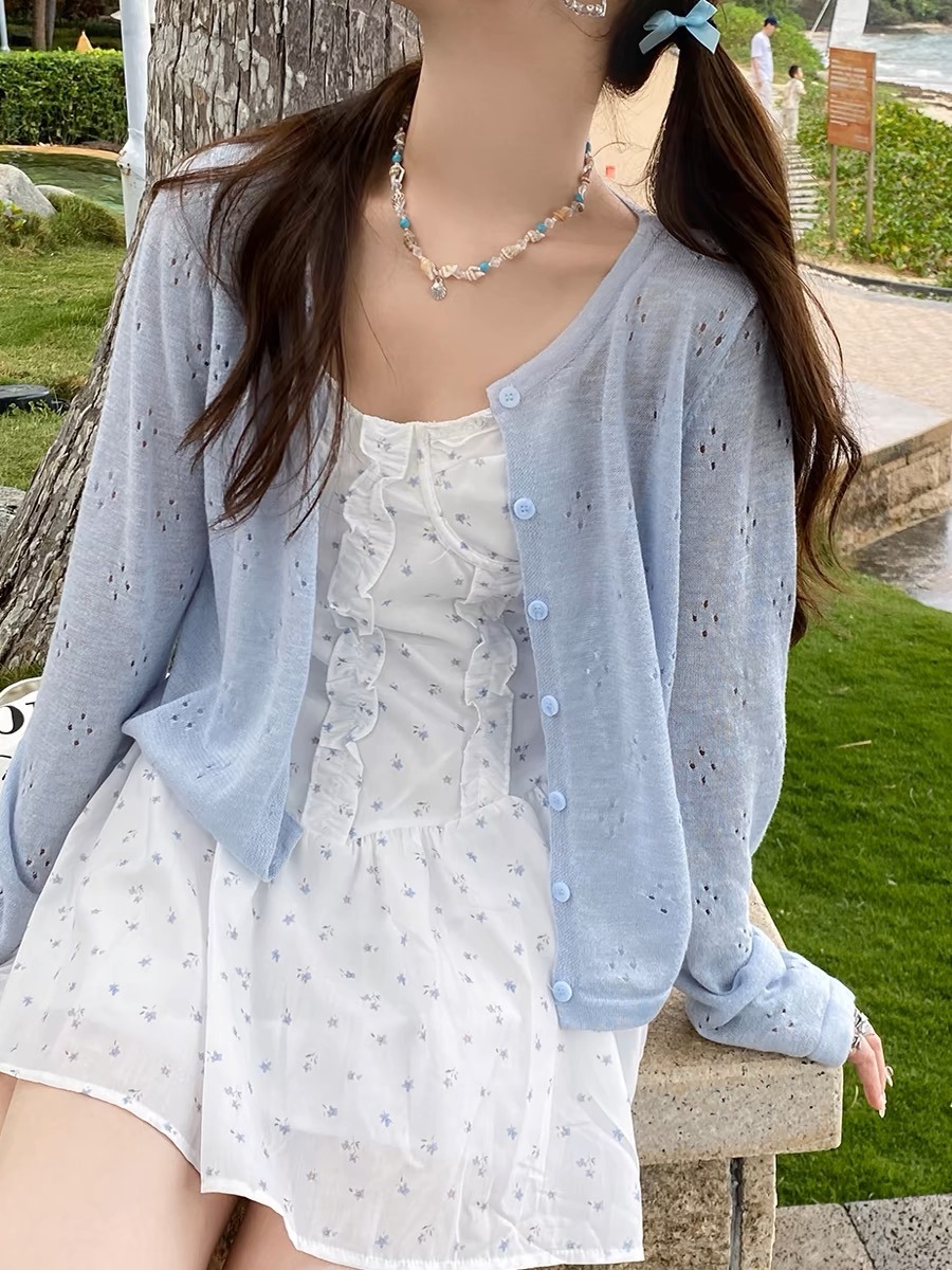 Summer Mint Green Thin Knitted – обзор и цена Cover Up Kaftan
