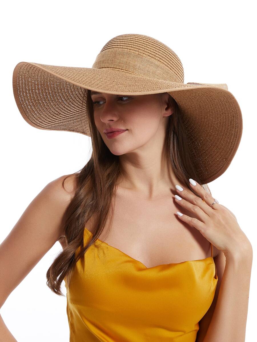 Womens Wide Brim Floppy Straw  – обзор и цена Hat Floppy Wide