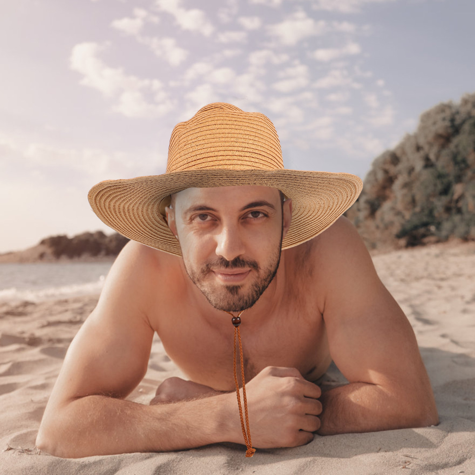 Men Wide Brim Straw Sun Hat Kh – обзор и цена Hat Floppy Wide