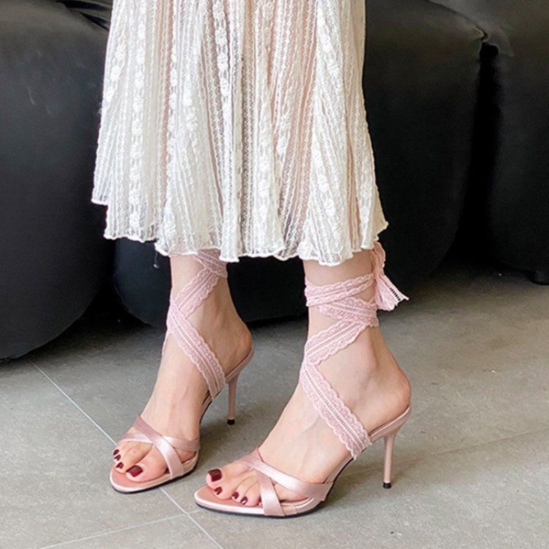 2026 New Pointed Head Strappy  – обзор и цена Sandal Strappy Heeled