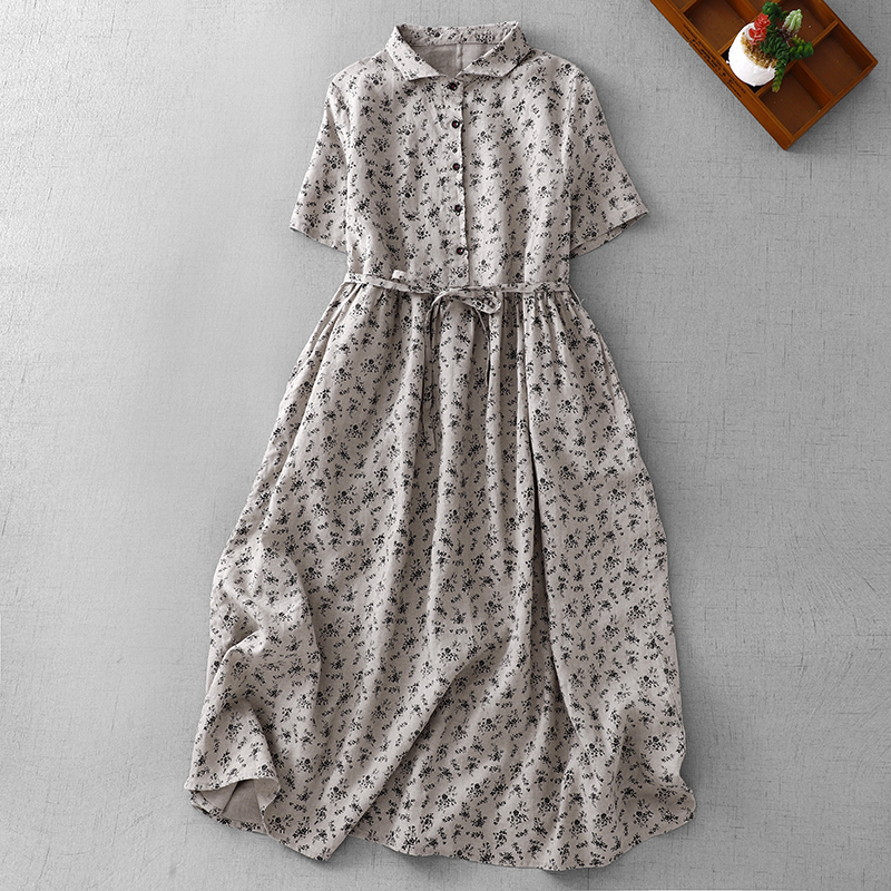 Summer Floral Cotton Linen Dr  – обзор и цена Midi Skirt Floral