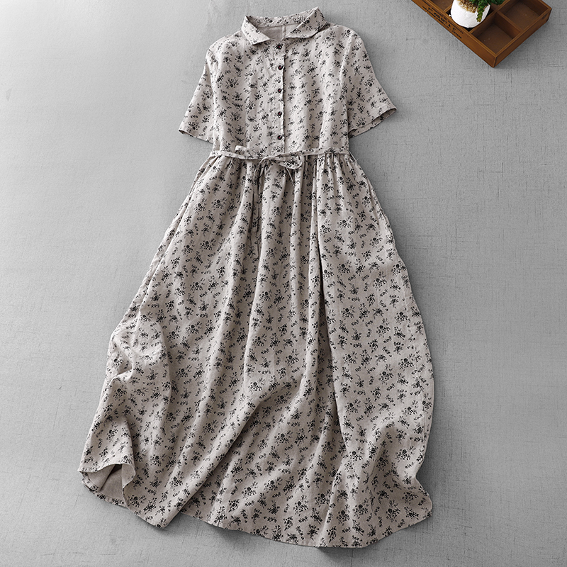 Summer Floral Cotton Linen Dr  – обзор и цена Midi Skirt Floral