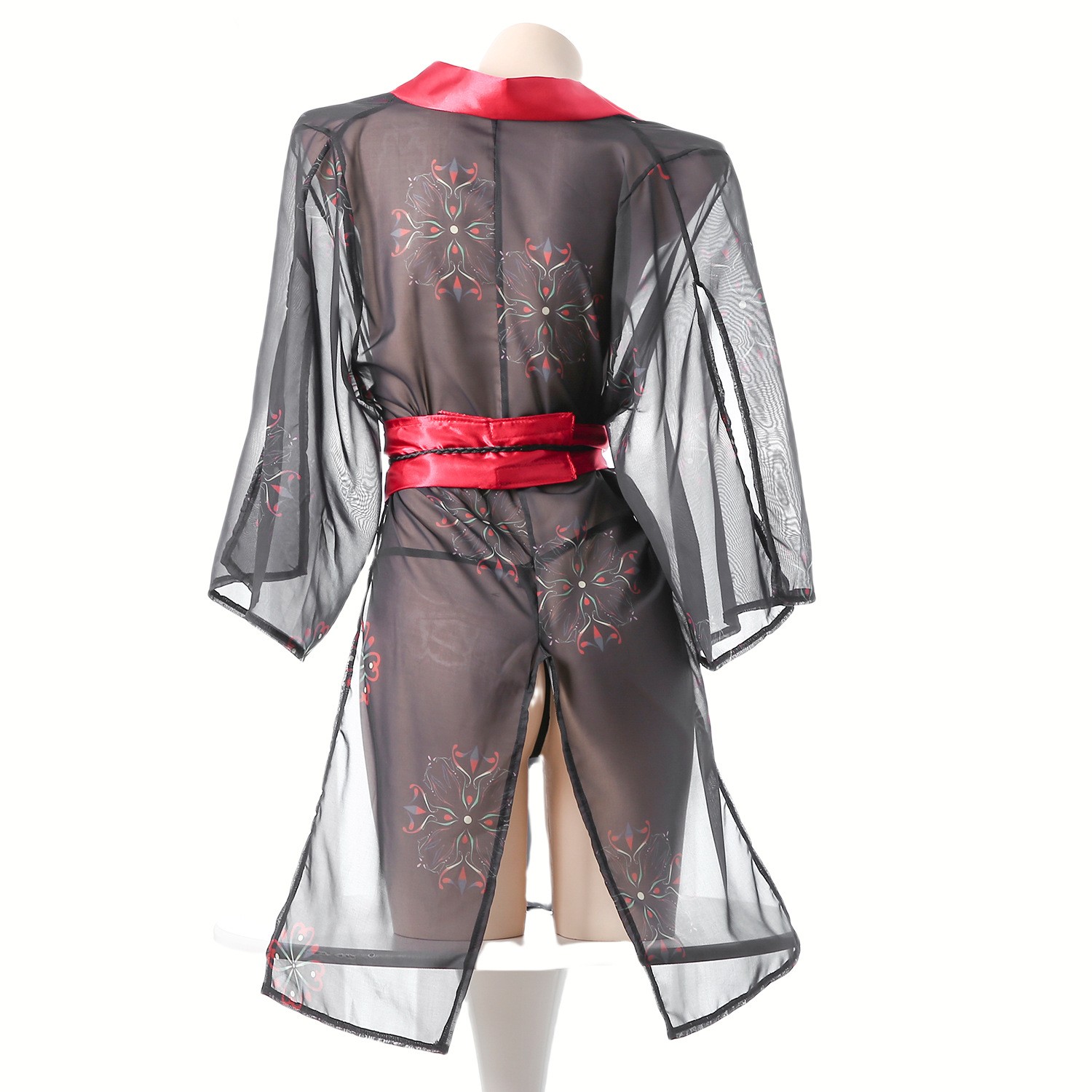 Women's Black Sheer Mesh Japan – обзор и цена Kimono Sheer Floral
