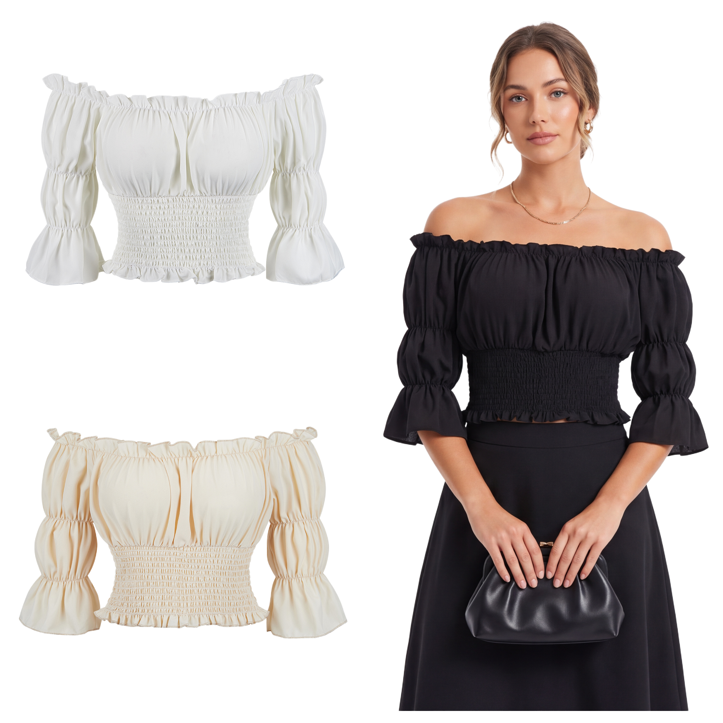 Renaissance Blouse Women Top w – обзор и цена Blouse Off Shoulder
