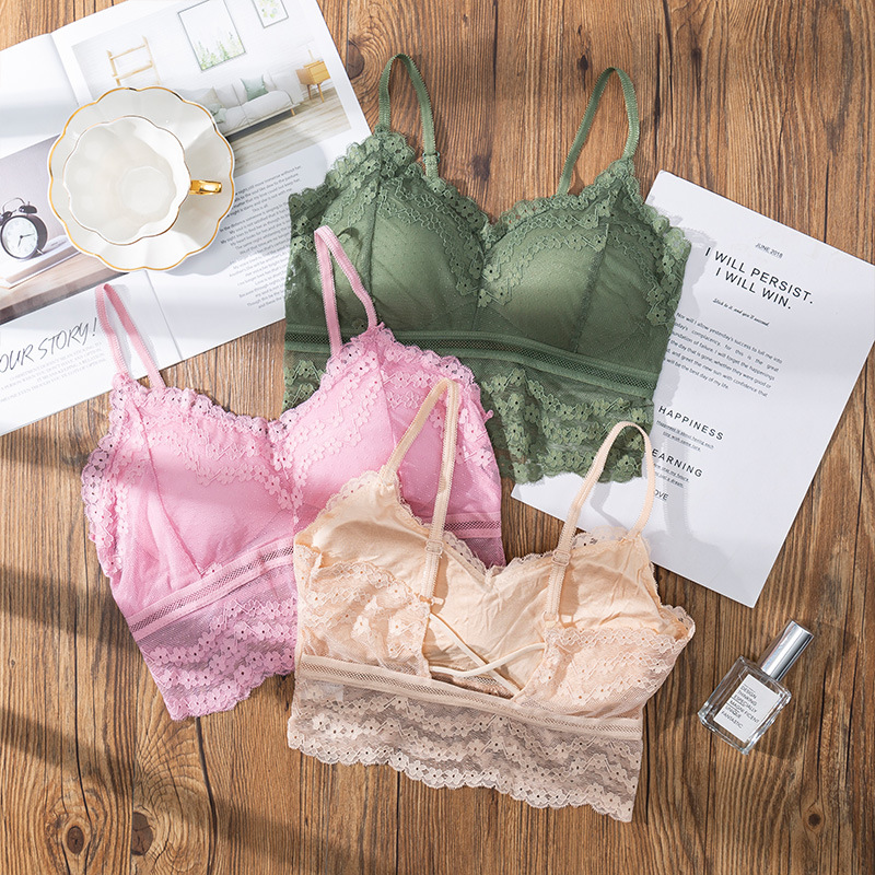 3D Sexy lace Lingerie Seamless – обзор и цена Bralette Triangle Set