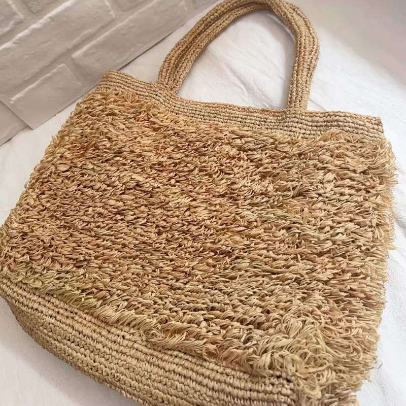 Raffia Hand-crocheted Shoulder – обзор и цена Crochet Bag Raffia