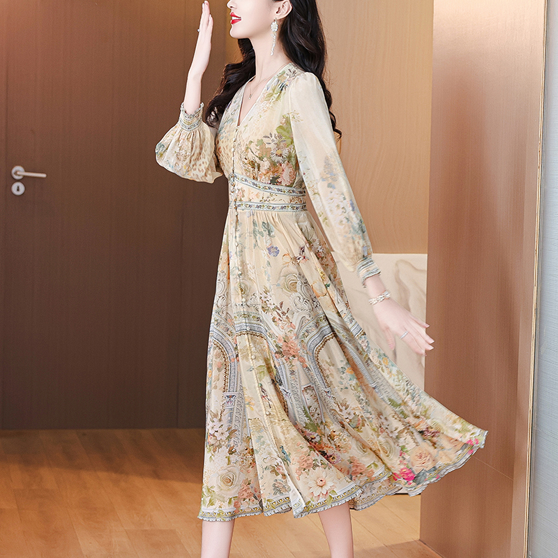 Summer Luxury Silk Floral Beac – обзор и цена Midi Skirt Floral