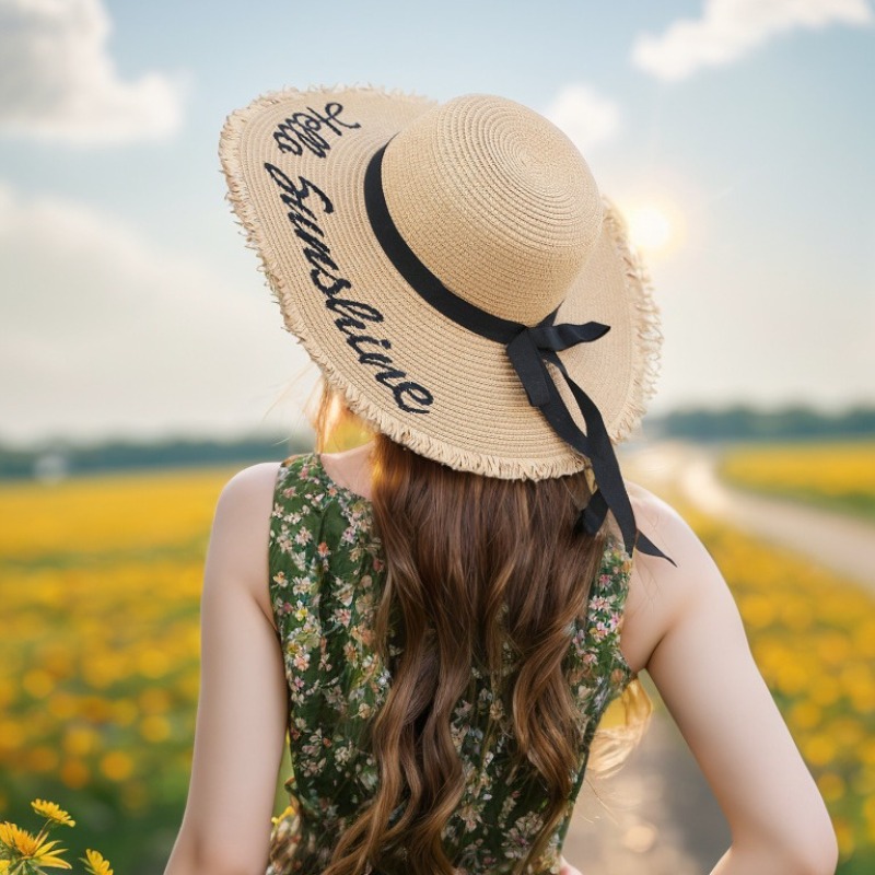 1pc Summer Floppy Beach Hats f – обзор и цена Hat Floppy Wide